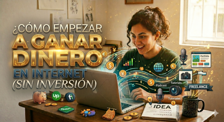 Cómo empezar a ganar dinero en internet desde cero (sin inversión)
